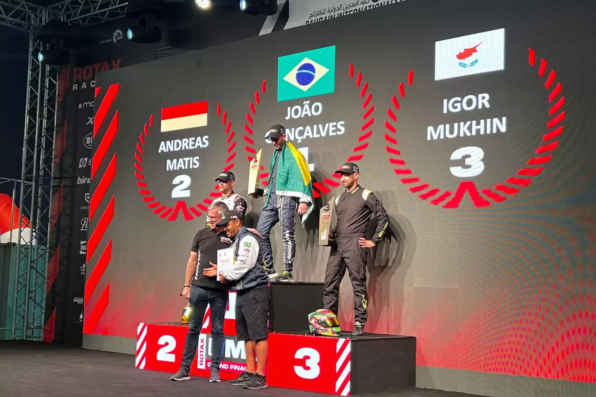 João Gonçalves conquista mundial de kart elétrico Rotax - Divulgação