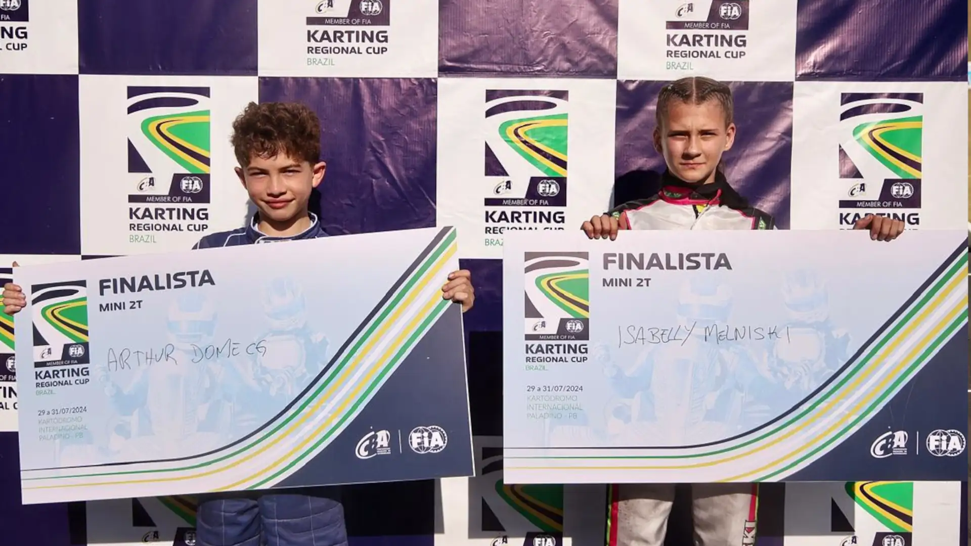 Arthur Domecg e Isabelly Melniski Regional Cup de Kart - Fábio Oliveira/Radical Motors