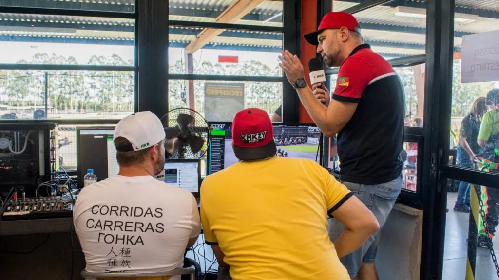 Equipe de Transmissão de prova de Kart Rental - Rafael Pierre