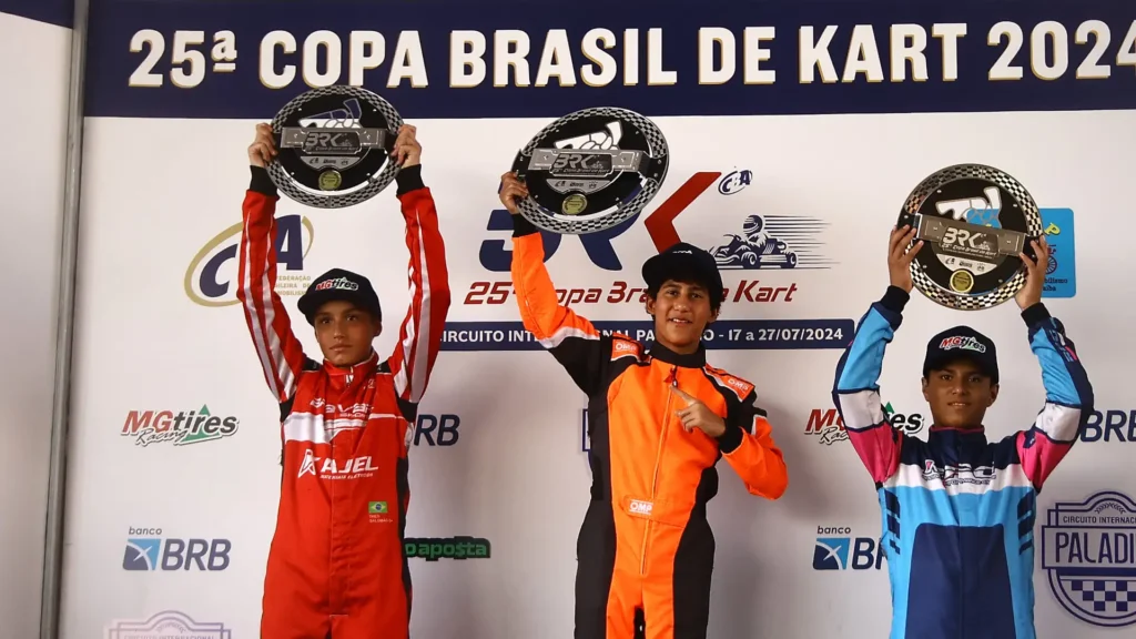 Pódio OK Júnior FIA - Fábio Oliveira/Radical Motors