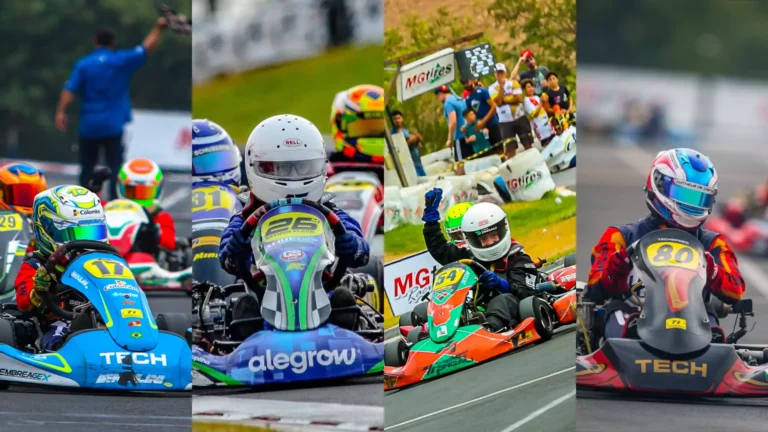 Montagem de kartistas gaúchos no Brasileiro de Kart - Vários Fotógrafos