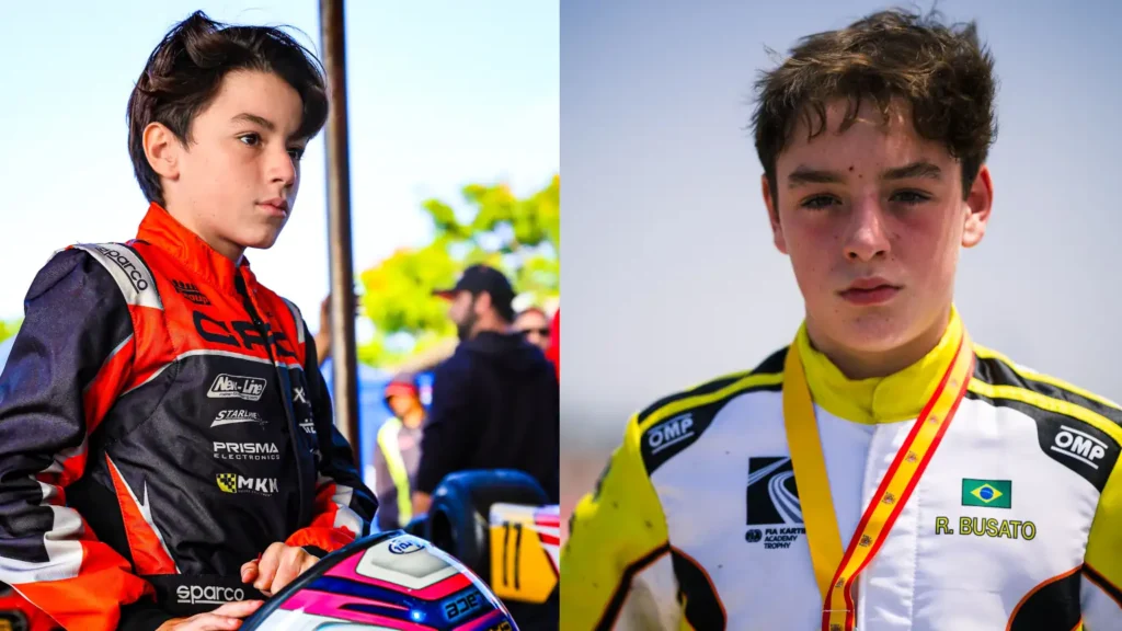 Guilherme e Rafael Busato - Darkside Karts e Matteo Segato