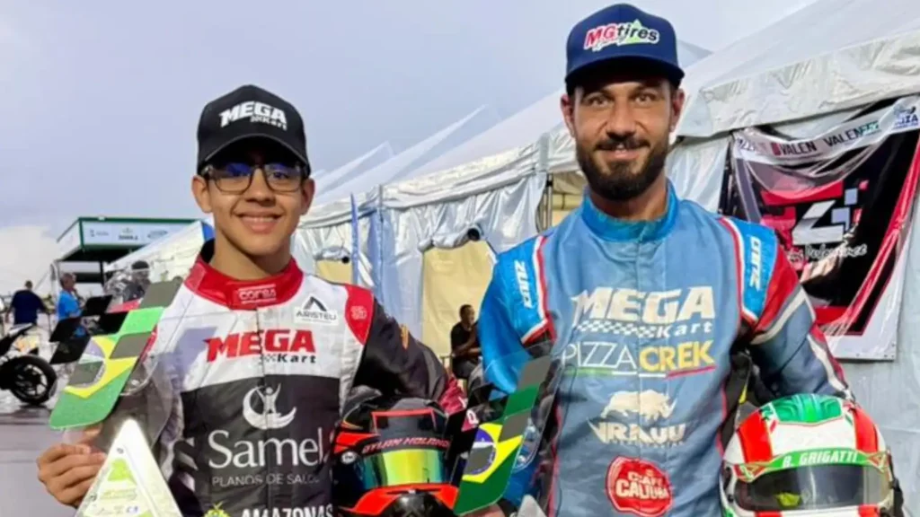 Dylan Holanda e Bruno Grigatti/Mega Kart/Campeonato Norte Brasileiro - Divulgação